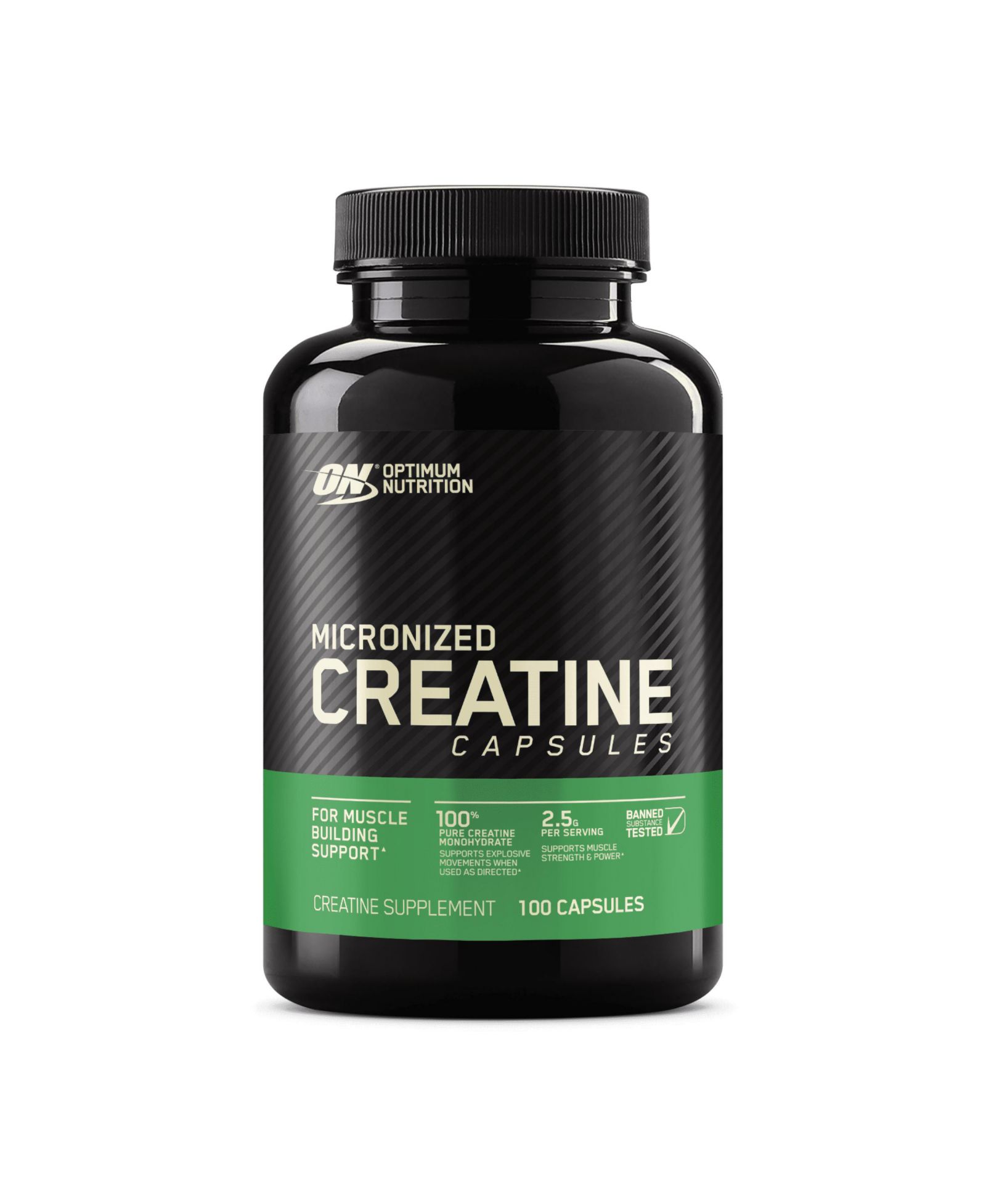 Микронизированный креатин моногидрат в капсулах Optimum Nutrition