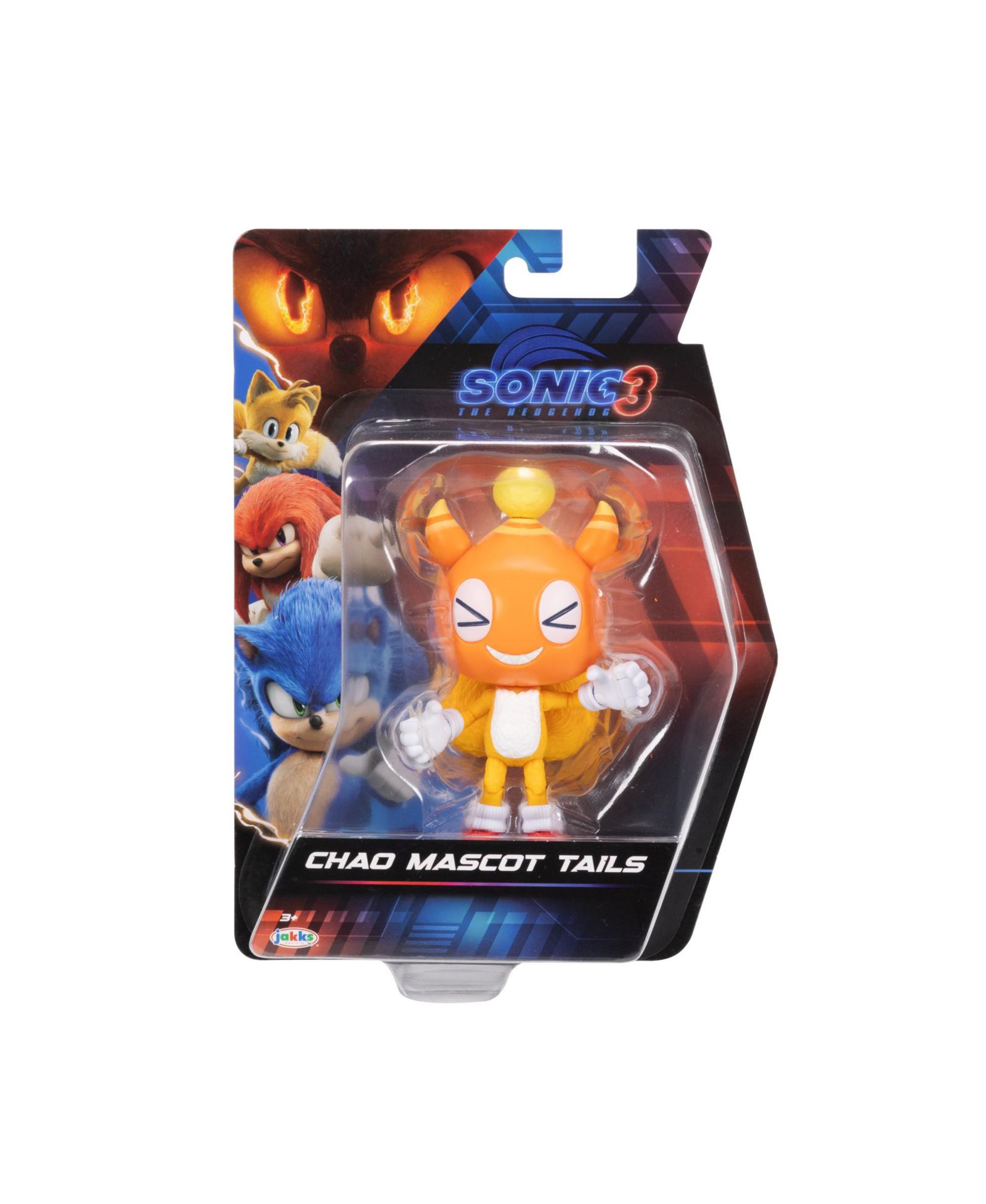 Sonic 3 Movie Tails с шапочкой Chao фигурка Wave 2, 5-дюймовая