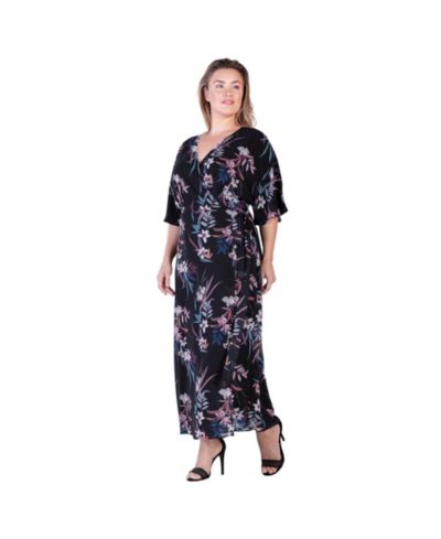 Standards & Practices платье макси с запахом и принтом, Plus Size