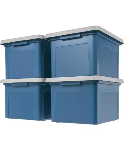 IRIS 35 Qt File Organizer Plastic File Box for Letter/Le Gal File, 4Pk