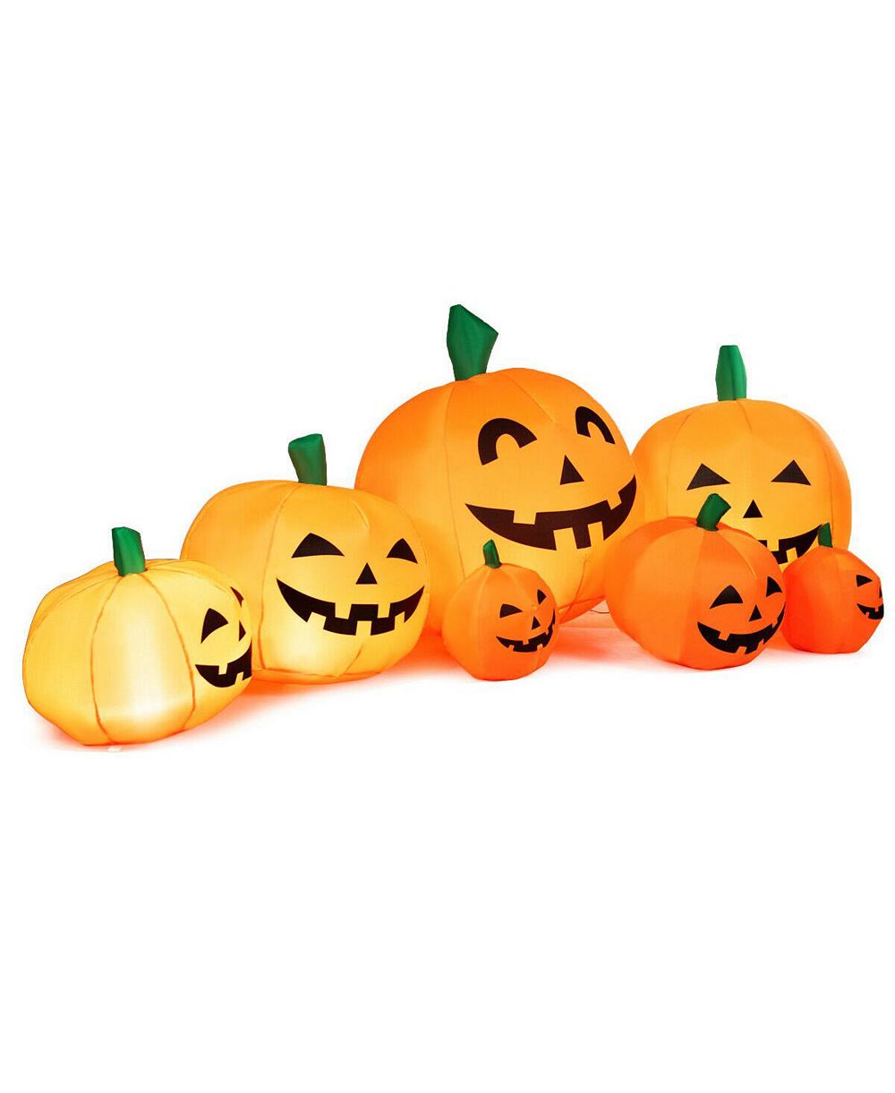 Надувная фигура Halloween с 7 тыквами и LED Lights