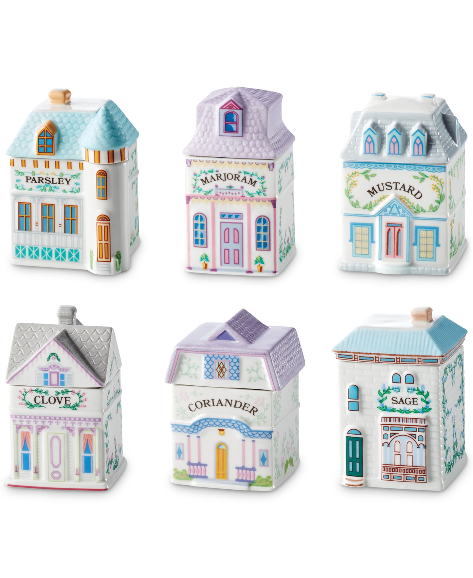 Набор баночек для специй Lenox Spice Village 6 Pc. Rustic Set