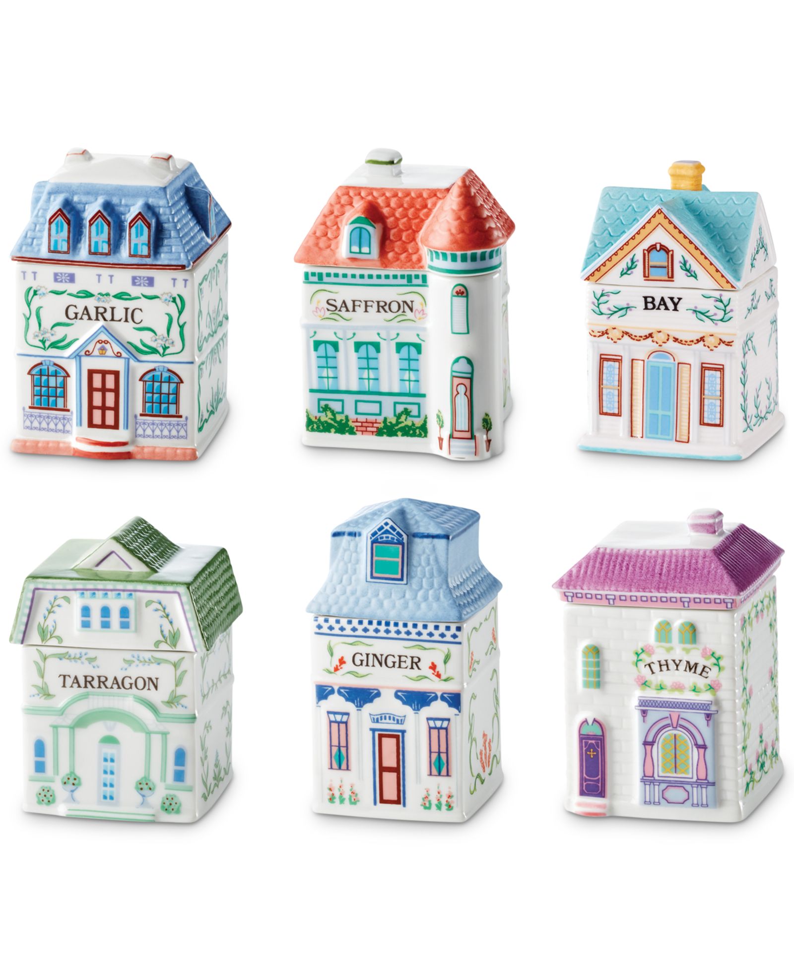Lenox Spice Village 6 Pc. Spice Jar Gourmet Way Set