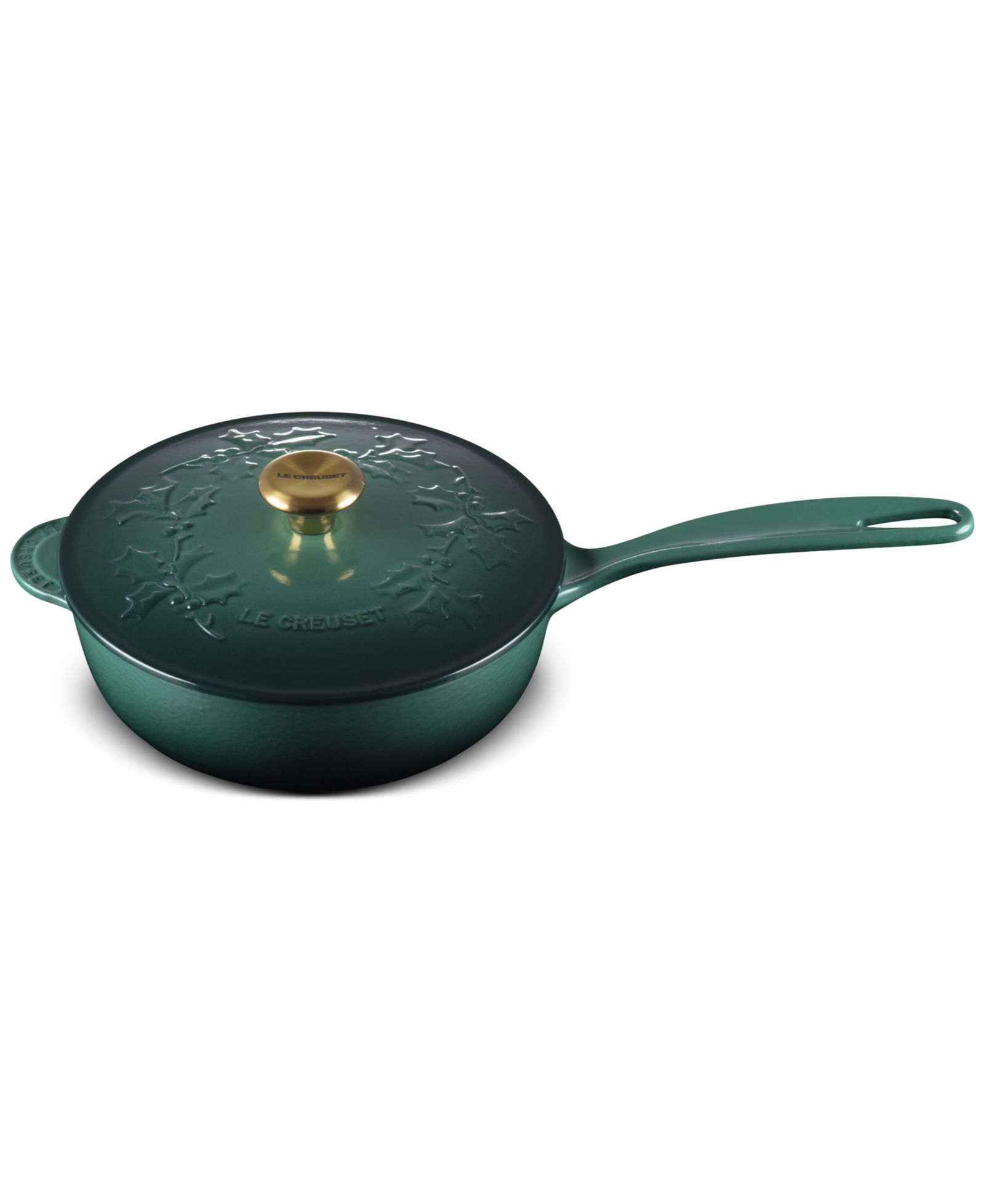Le Creuset Сотейник с крышкой из эмалированной чугунной посуды Holly Collection