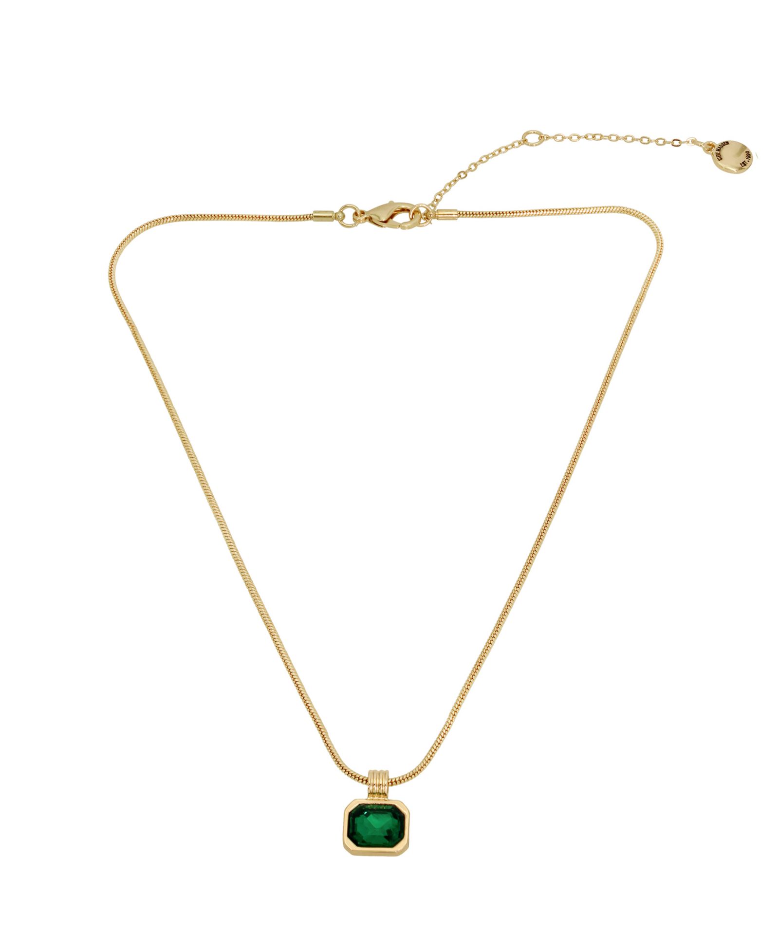 Ожерелье Steve Madden Faux Stone Gem Pendant