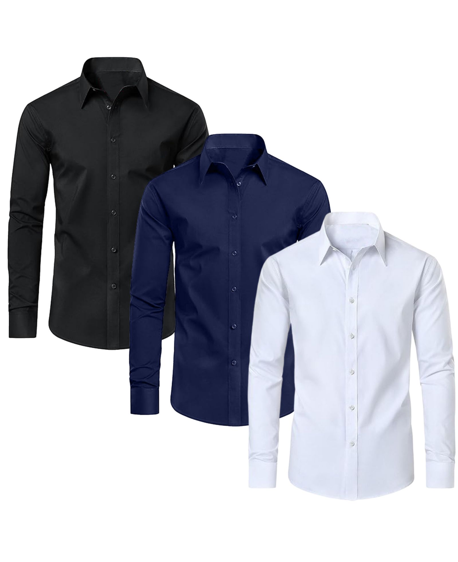 Мужская классическая рубашка Blue Ice Long Sleeve, набор 3 шт