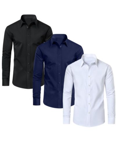 Мужская классическая рубашка Blue Ice Long Sleeve, набор 3 шт