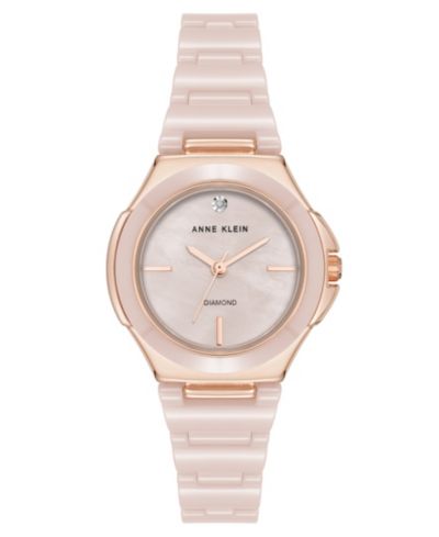 Женские наручные часы Anne Klein Quartz Pink Ceramic 30mm