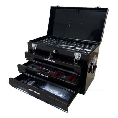 Streamdale Furniture 3 Drawers Tool Box With Tool Set