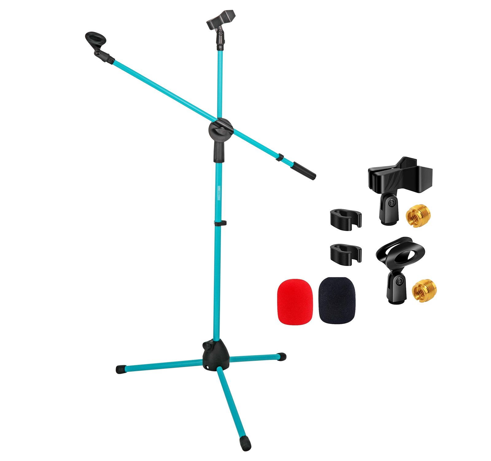 5 Core Height-Adjustable Tripod Microphone Stand, 27" Boom Arm
