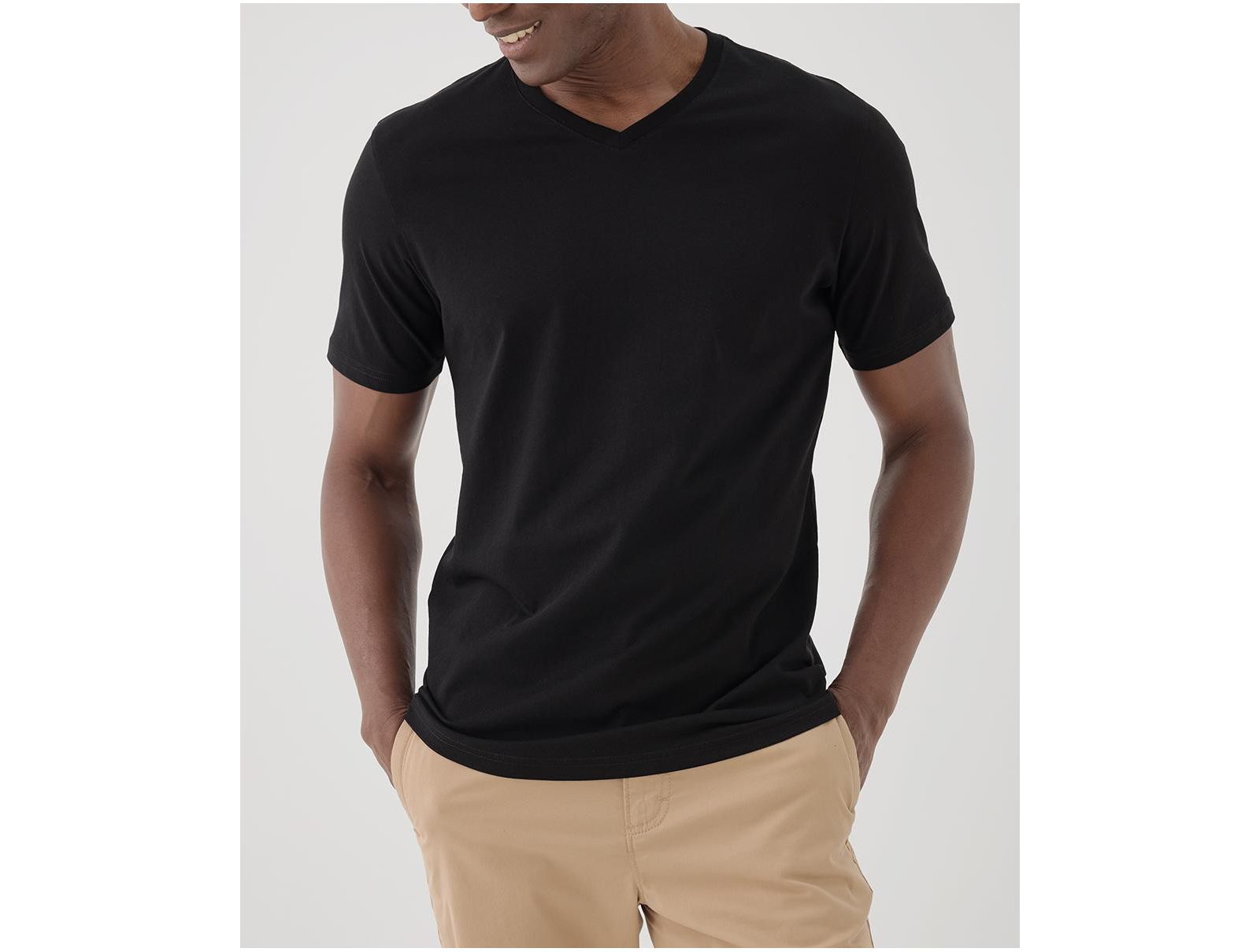 Pact Men's Organic Cotton Softspun V-Neck Tee