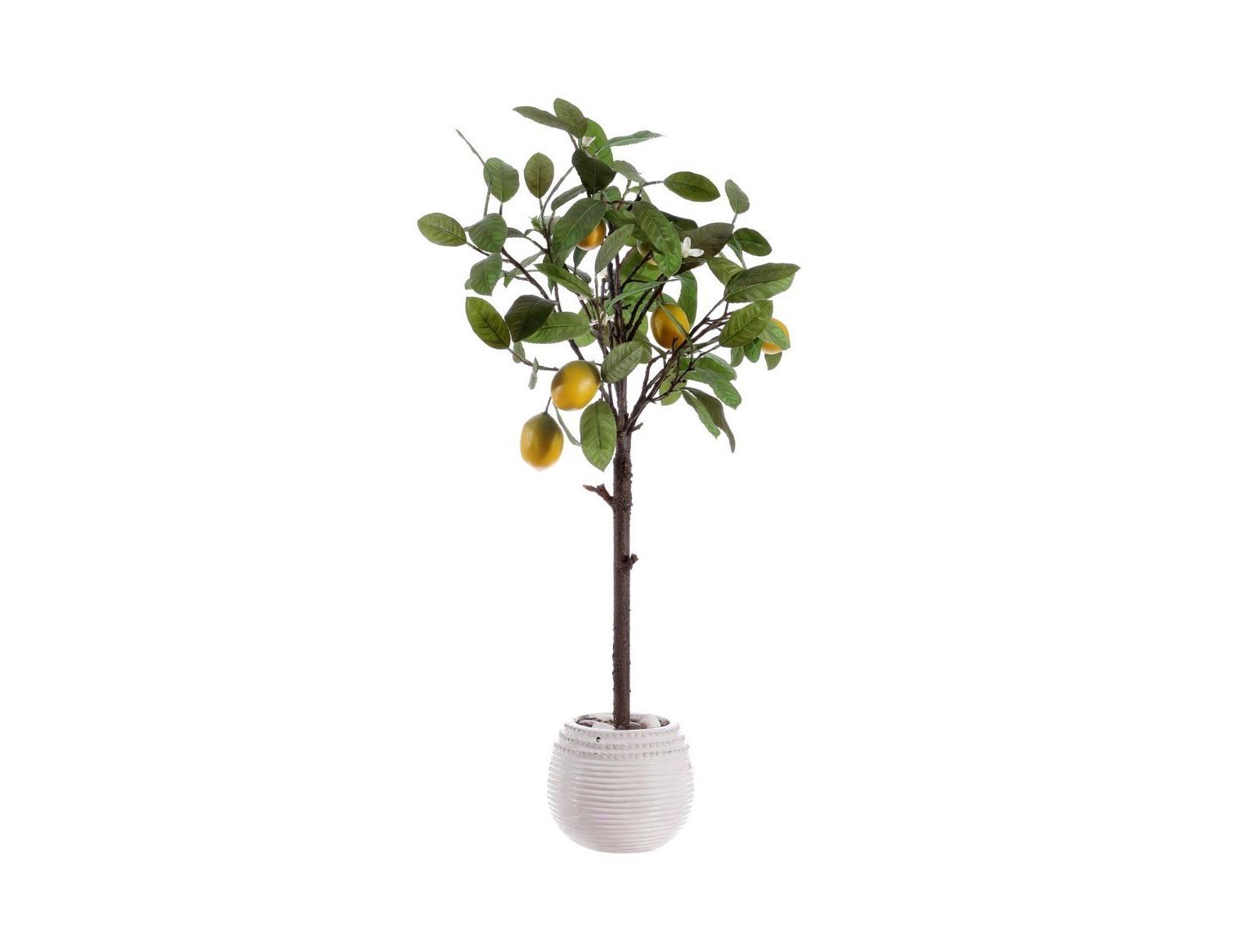 Faux Lemon Potted Tree