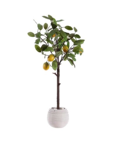 Faux Lemon Potted Tree