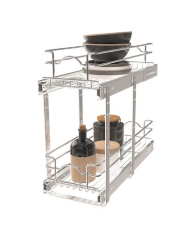 Rev-A-Shelf Kitchen Cabinet Pull Out Shelf Organizer, 9 x 22 In, 5WB2-0922CR-1