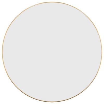 vidaXL настенное зеркало золотое, круглое, 23.6"