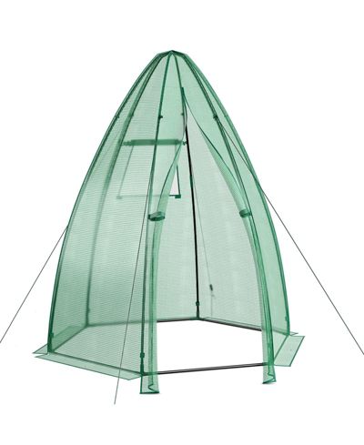 SKONYON переносная мини-теплица 5.5 x 5.5 x 6 Feet с PE покрытием