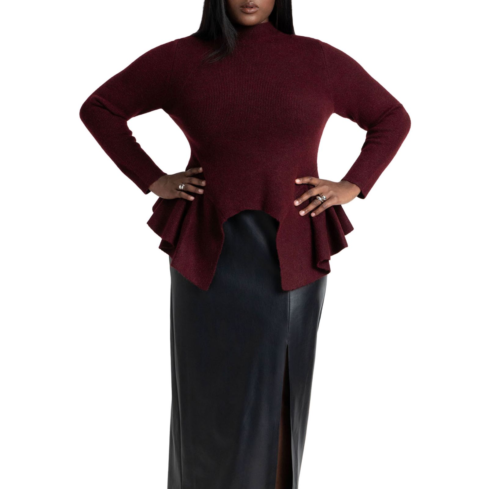 Женский свитер ELOQUII Peplum