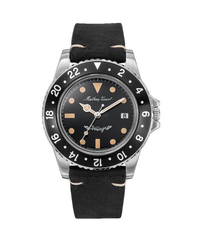 Mathey Tissot Men's Vintage Black Dial Watch - H900ALN