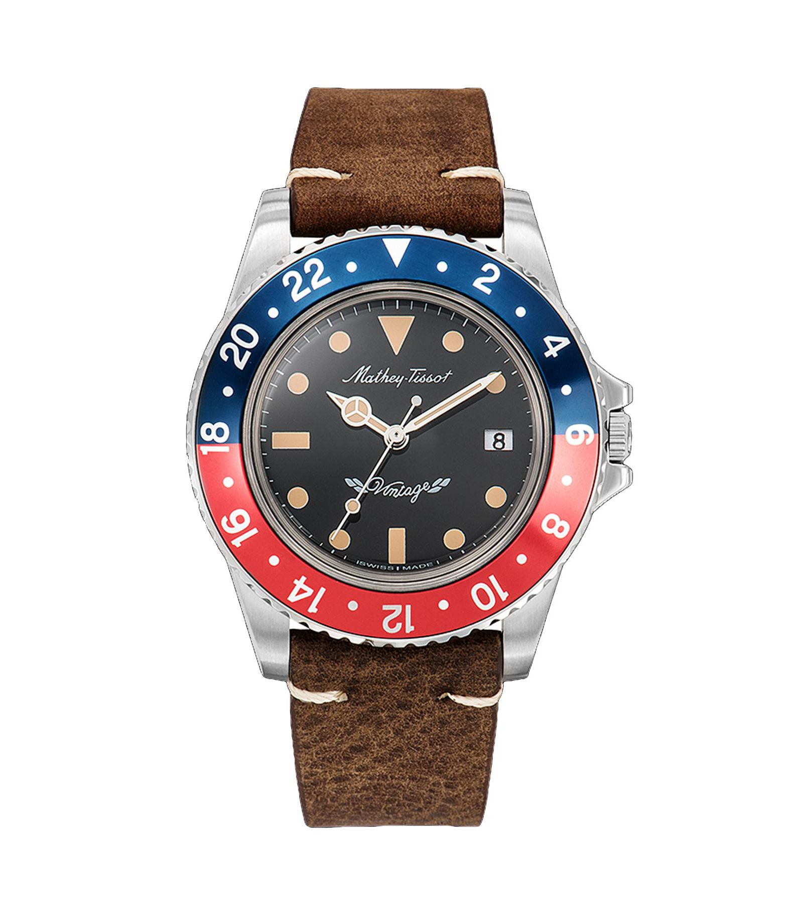 Мужские часы Mathey Tissot Vintage Black Dial - H900ALR