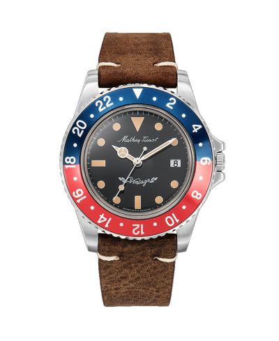 Mathey Tissot Men's Vintage Black Dial Watch - H900ALR