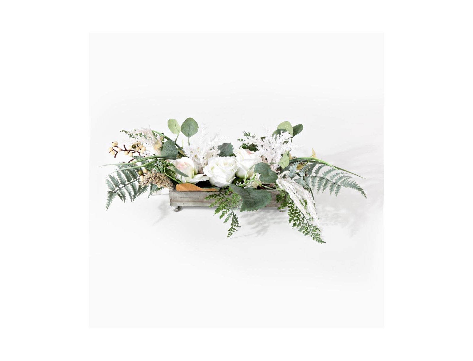 Искусственное цветочное украшение Safavieh Rose & Fern в горшке