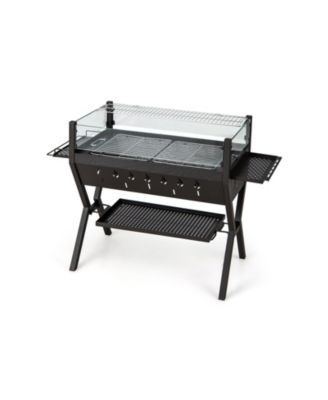 VEBREDA Barbecue Charcoal Grills with Wind Guard Seasoning Racks