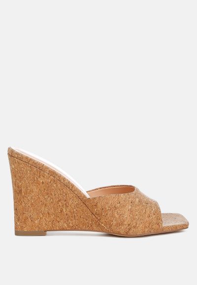 London Rag Women's Shiloy Cork Wedge Sandals
