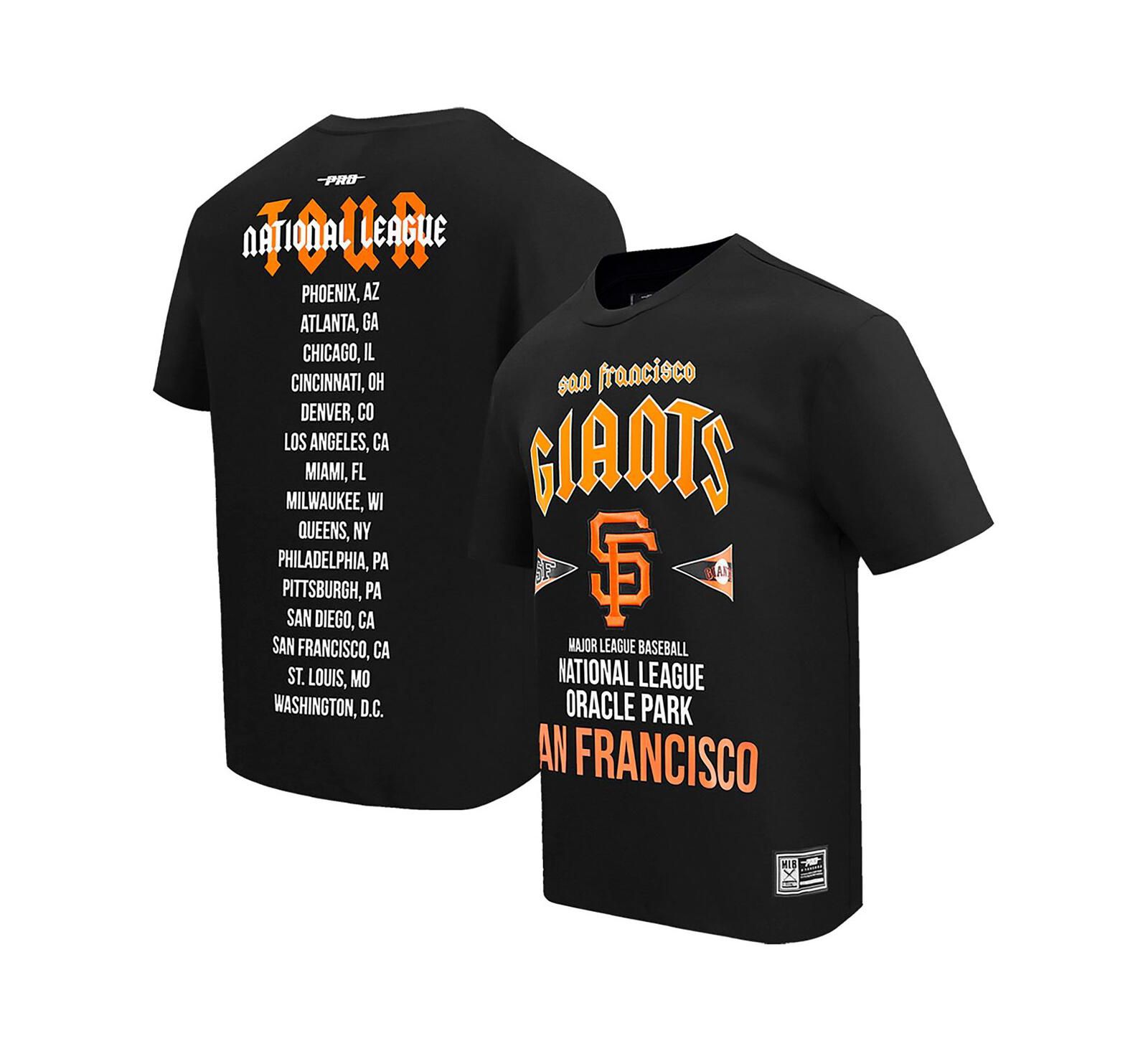Мужская оверсайз футболка Pro Standard Black San Francisco Giants City Tour