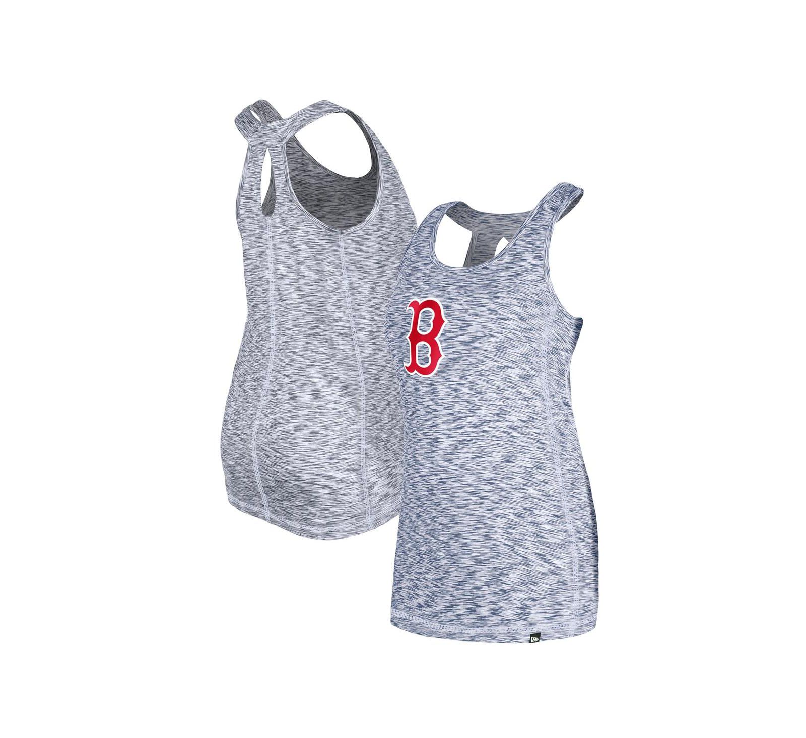 Женская New Era Navy Boston Red Sox Space Dye Keyhole Back Tank Top