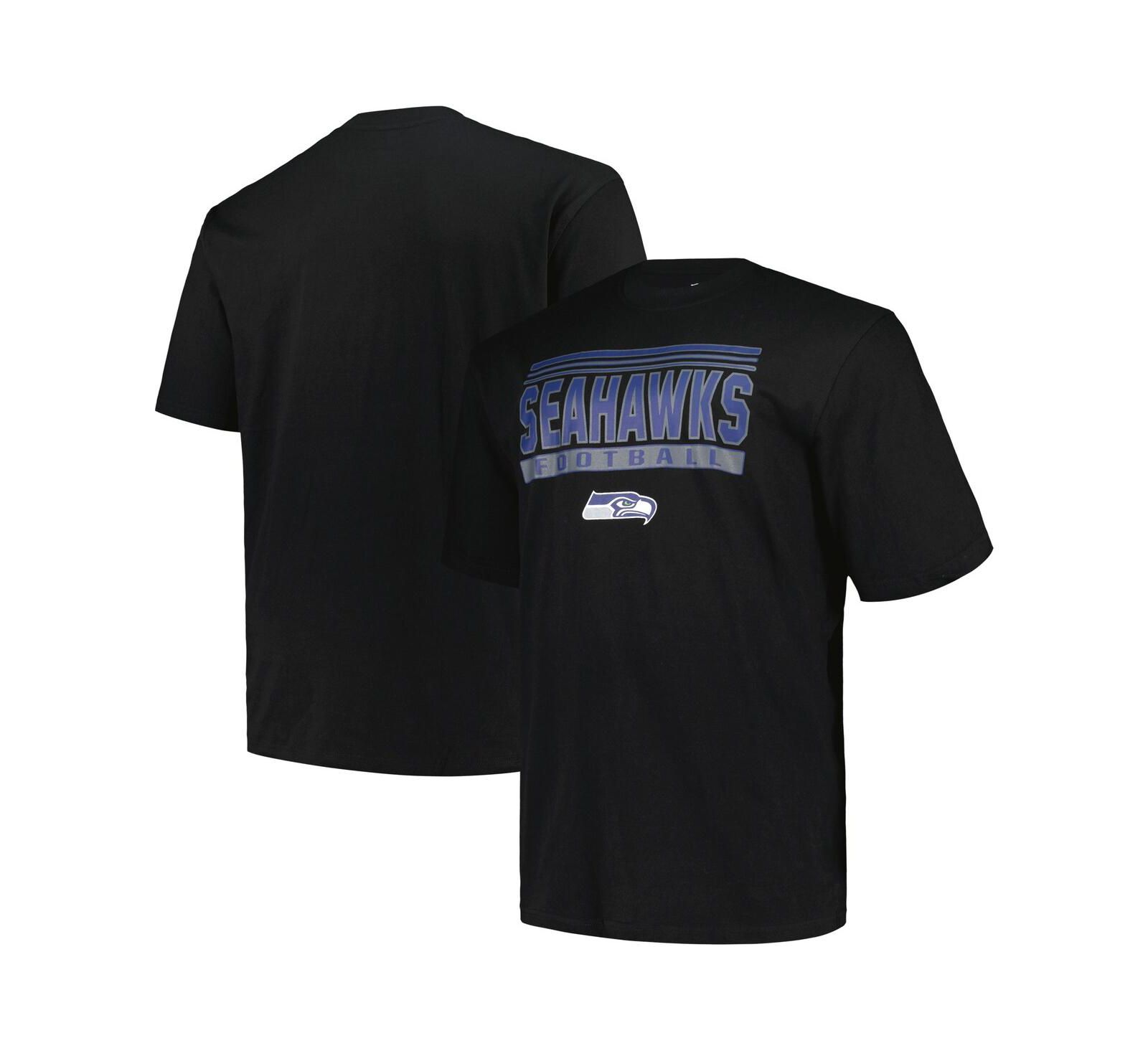 Мужская футболка Fanatics Seattle Seahawks Big & Tall Black