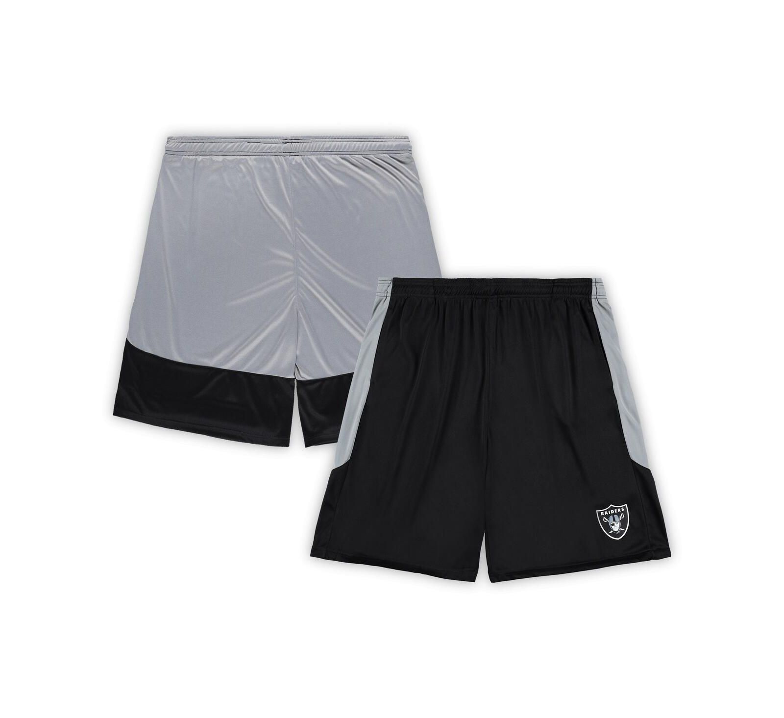 Fanatics Men's Black Las Vegas Raiders Big & Tall Team Logo Shorts