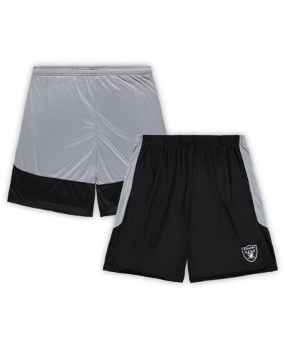 Fanatics Мужские шорты с логотипом Las Vegas Raiders, Big & Tall, черные