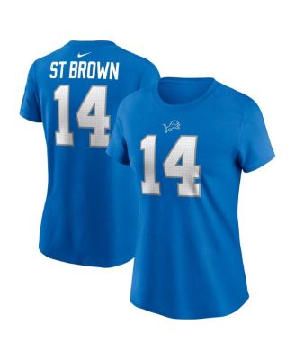 футболка Nike Женская Amon-Ra St. Brown Blue Detroit Lions