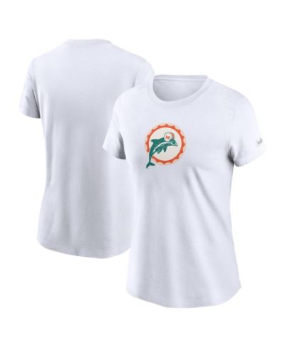 Nike Женская белая футболка с логотипом Miami Dolphins