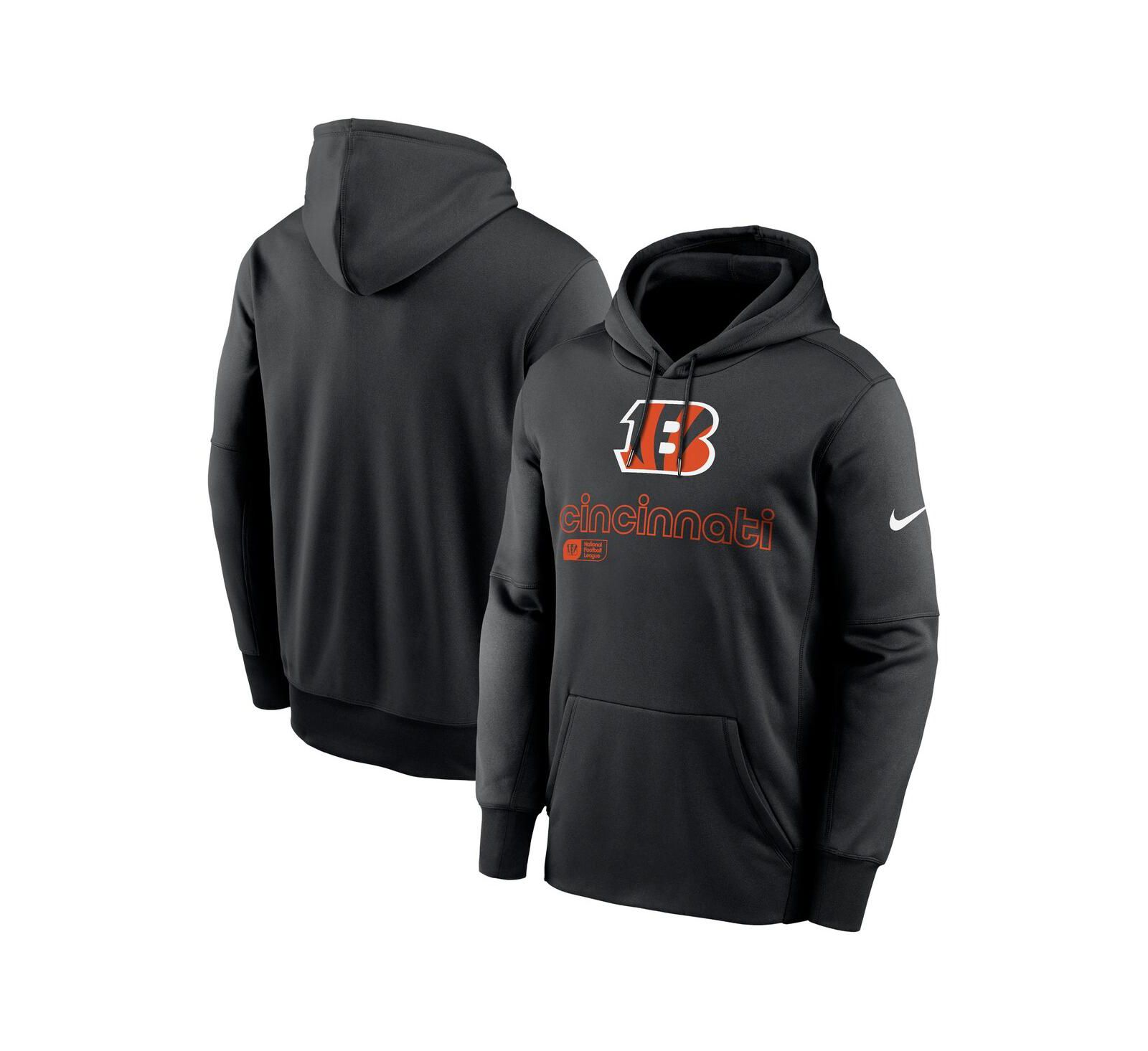 Nike Мужской черный худи с логотипом Cincinnati Bengals