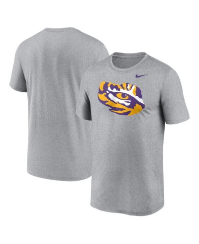 Мужская футболка Nike Heather Gray LSU Tigers Primetime Legend Alternate Logo