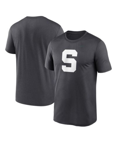 Мужская футболка Nike Anthracite Michigan State Spartans Primetime Legend Alternate Logo