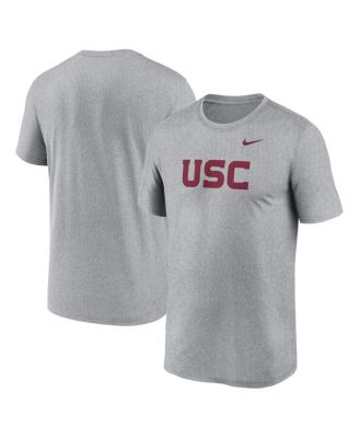 Nike Men's Heather Gray USC Trojans Primetime Legend Wordmark T-Shirt