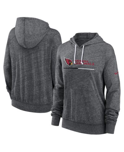 Nike Women's Heather Charcoal Arizona Cardinals Team Spirit Gym vintage-like Lightweight Hooded Top