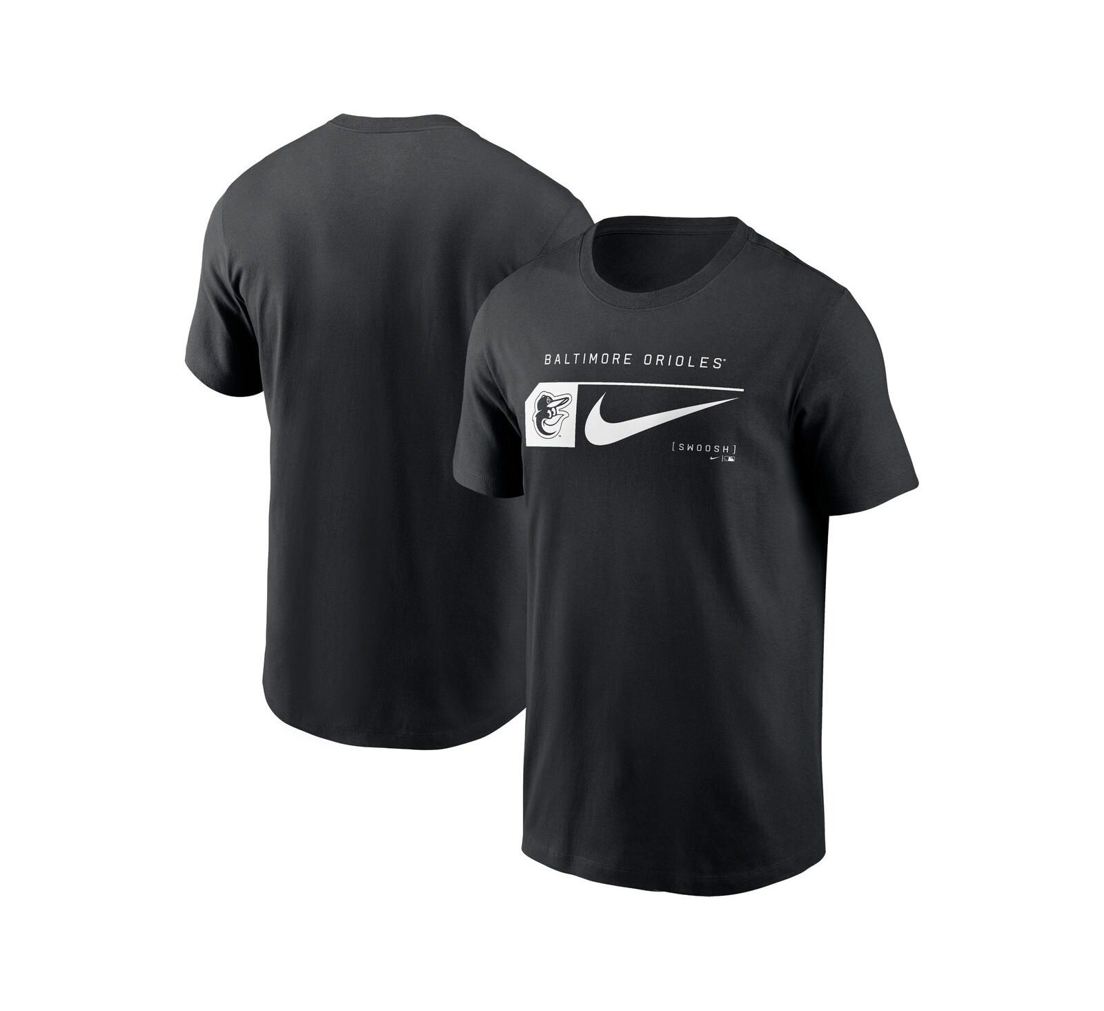 Мужская футболка Nike Black Baltimore Orioles с графическим принтом Swoosh