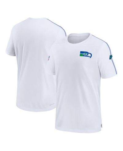 Nike топ Nike Men's White Seattle Seahawks Sideline Alternate Logo Coach Performance