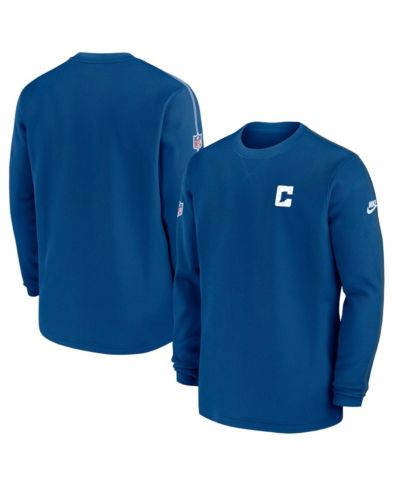 Мужская футболка Nike Royal Indianapolis Colts Alternate Logo Coach Long Sleeve