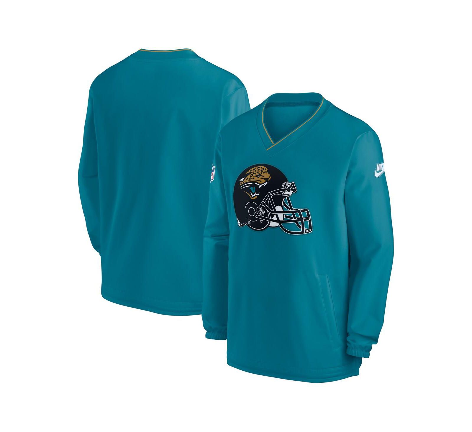 Мужская ветровка Nike Jacksonville Jaguars Throwback Alternate Logo Pullover, бирюзовая
