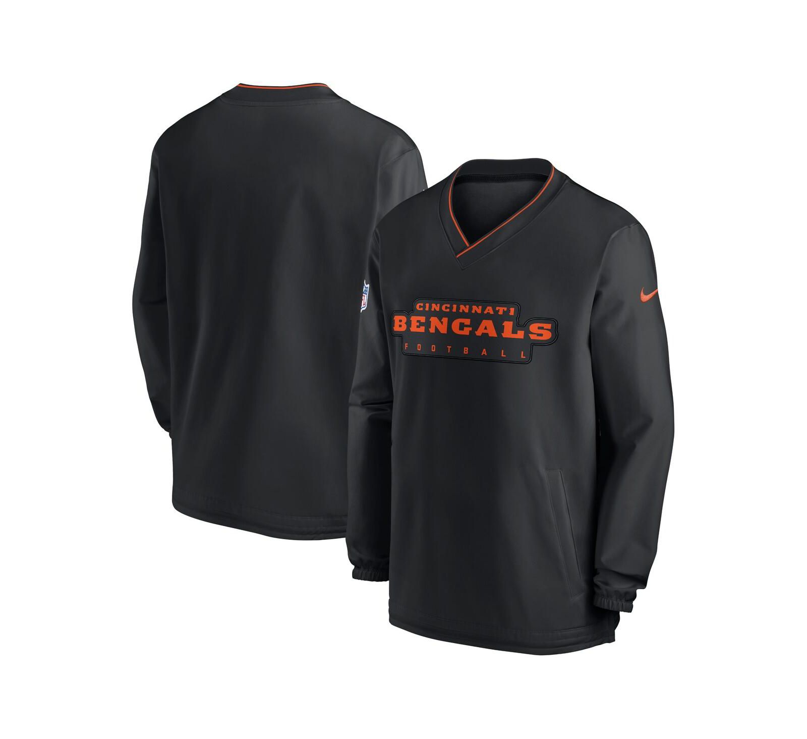 Nike Мужская ветровка Cincinnati Bengals Sideline Pullover Black