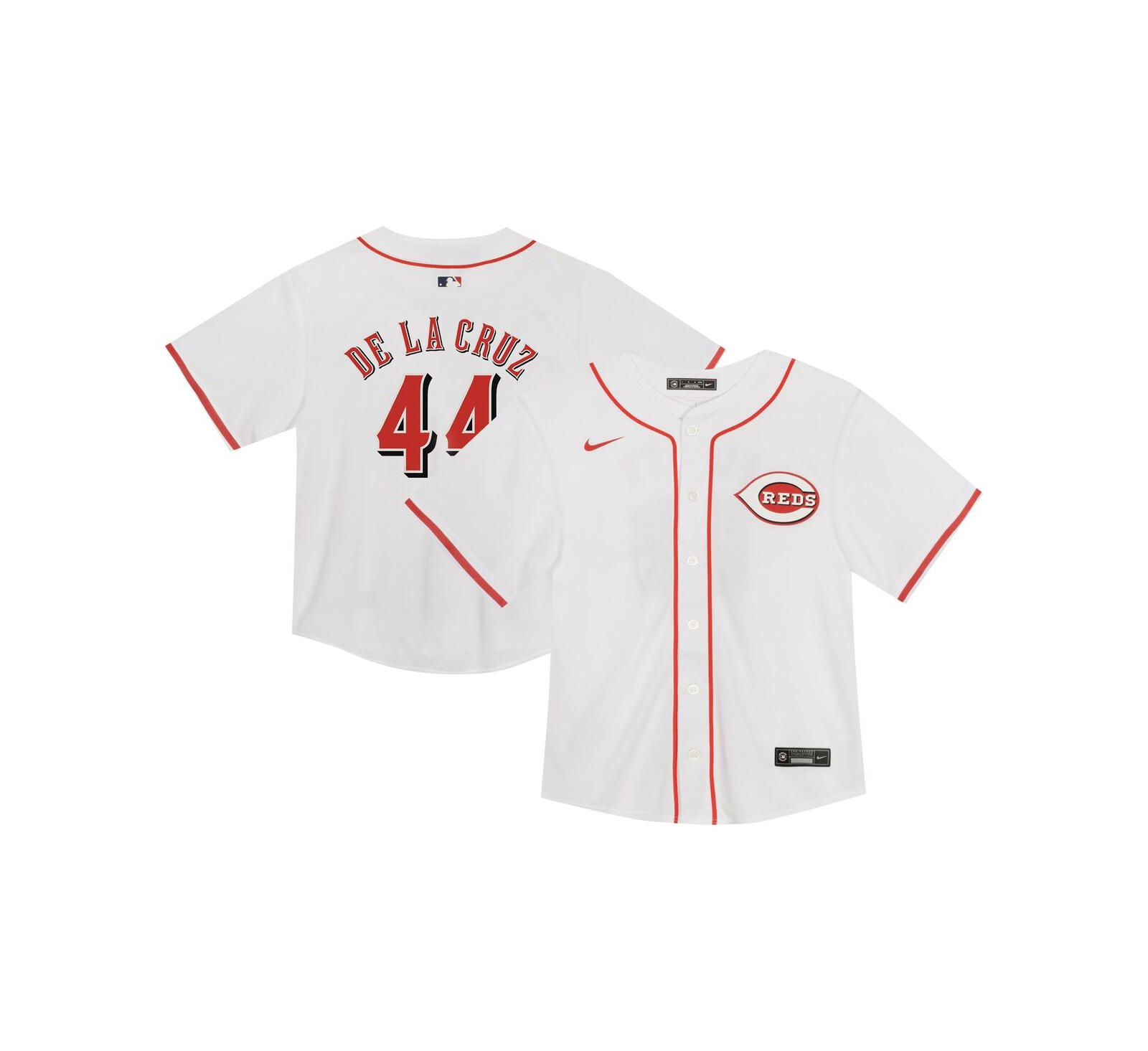 Детская игровая джерси Nike Cincinnati Reds Elly De La Cruz, белая