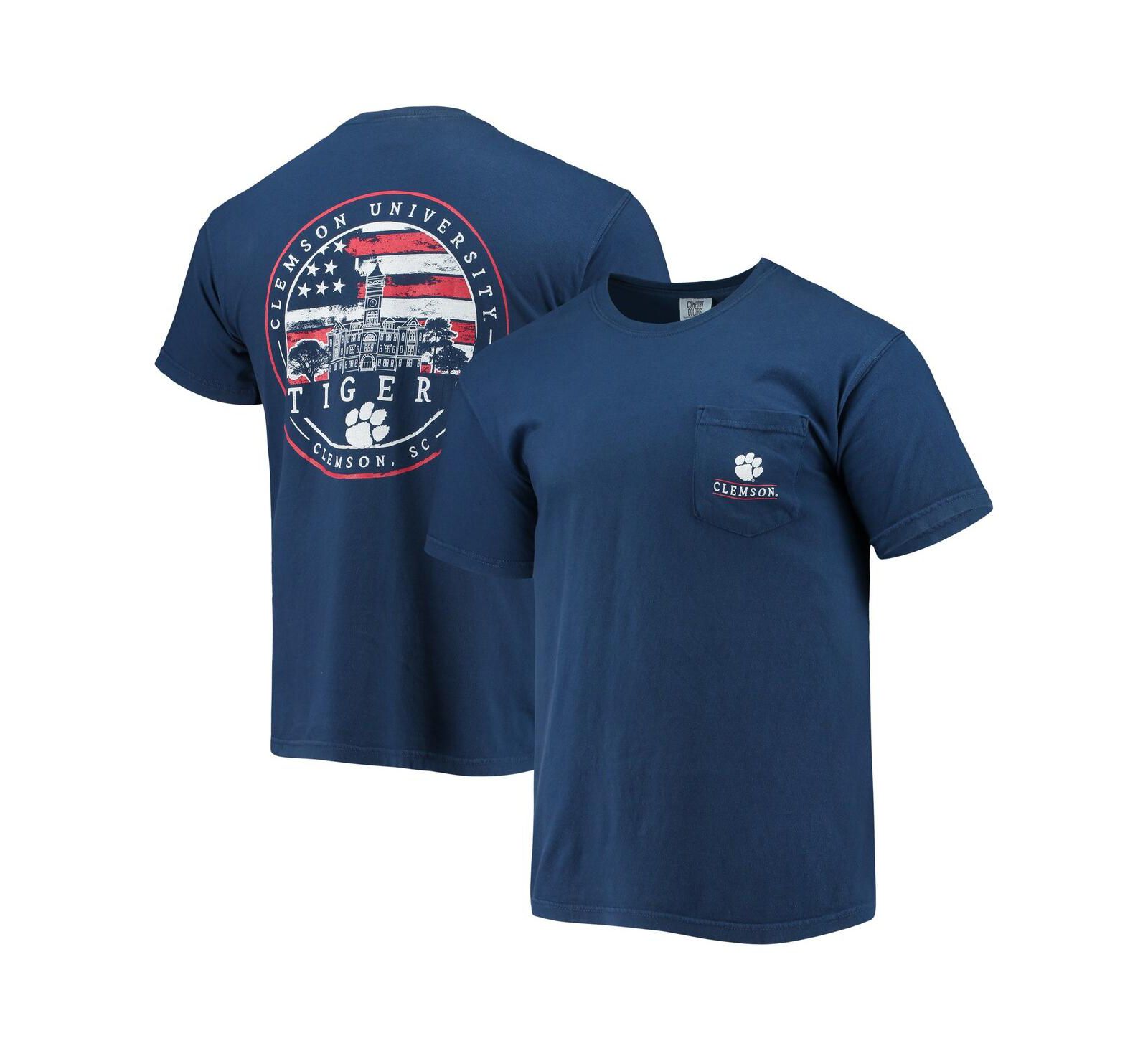 Мужская футболка Image One Navy Clemson Tigers Campus Americana