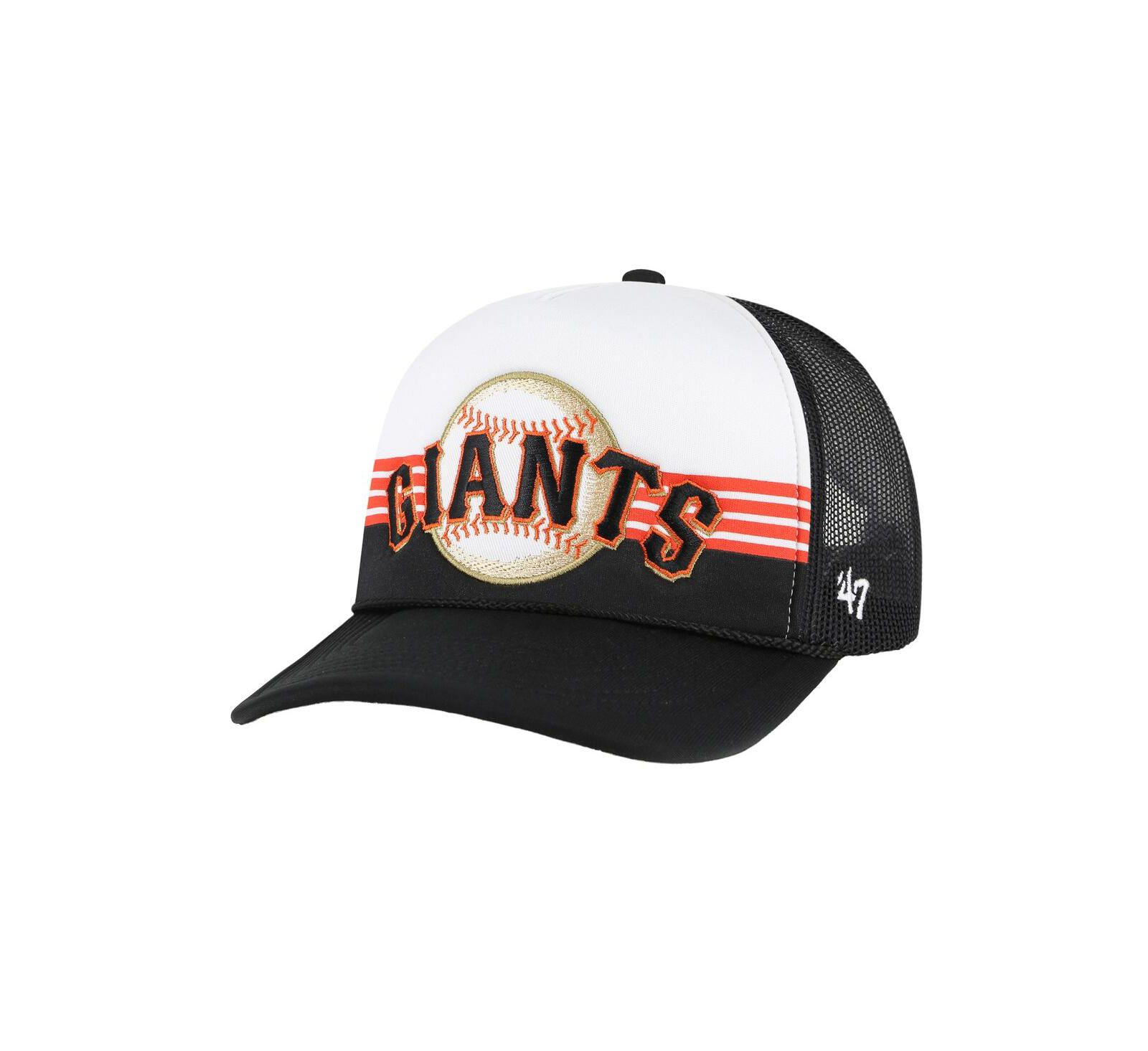 Мужская кепка '47 Brand Black San Francisco Giants Lift Off Foam Front Mesh Trucker Adjustable
