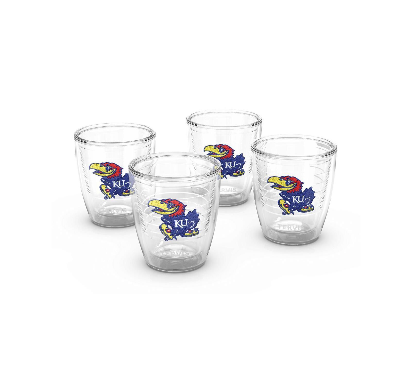 Tervis Tumbler Kansas Jayhawks 4-Pack 12oz. Emblem Tumbler Set