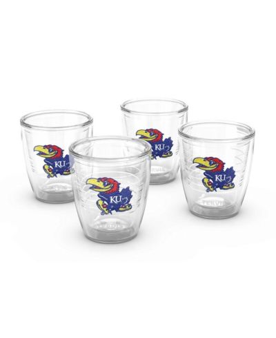 Tervis Tumbler набор стаканов Kansas Jayhawks, 4 штуки, 12oz. с эмблемой