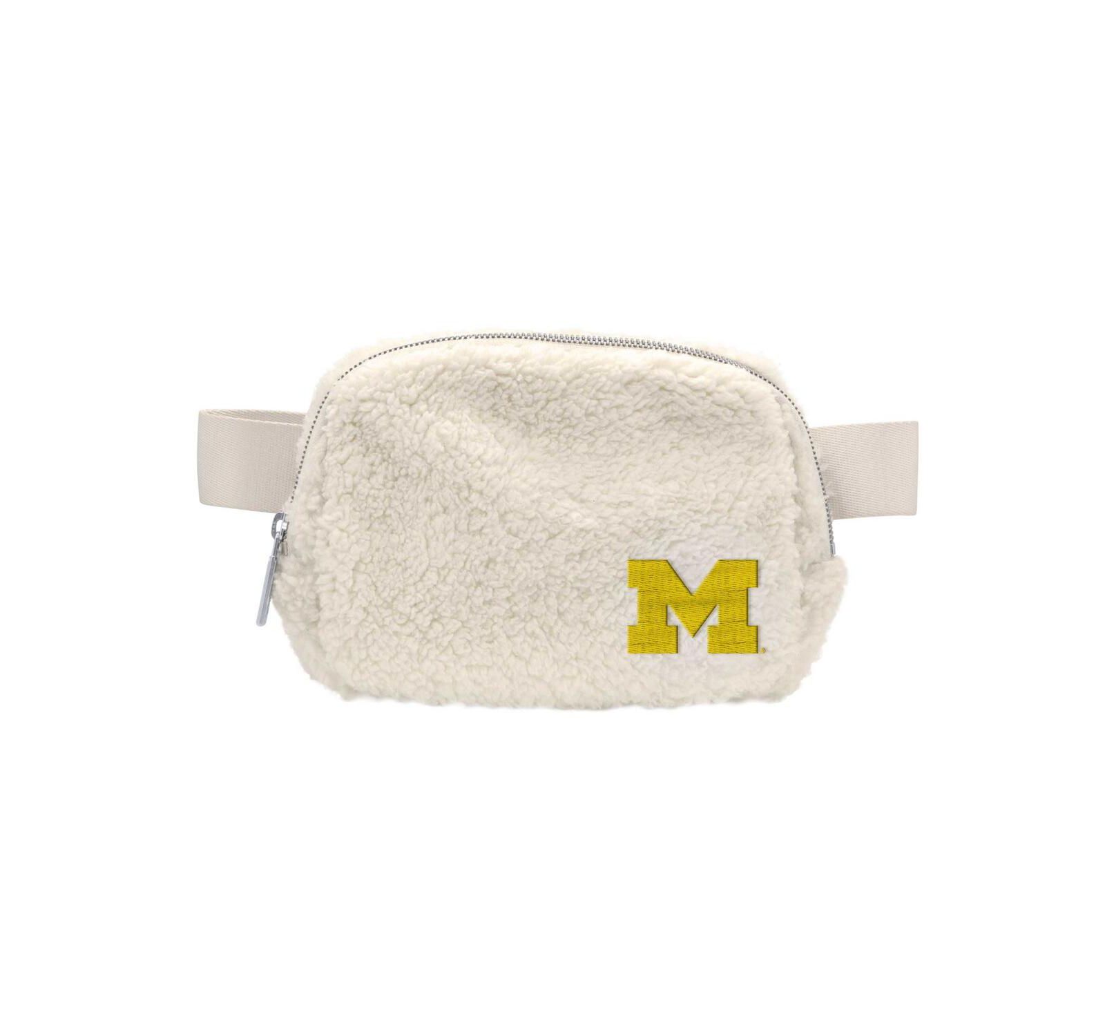 Logo Brands Michigan Wolverines Sherpa Fanny Pack